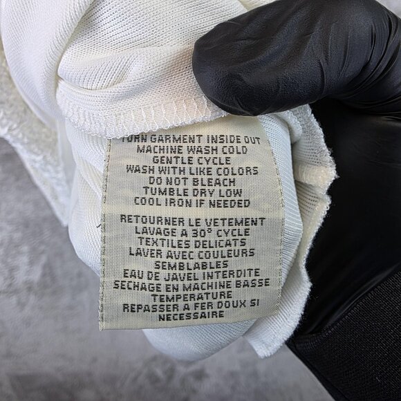 Denim & Supply Ralph Lauren Dress Womens Medium White Crochet Racerback Lined - Picture 9 of 11